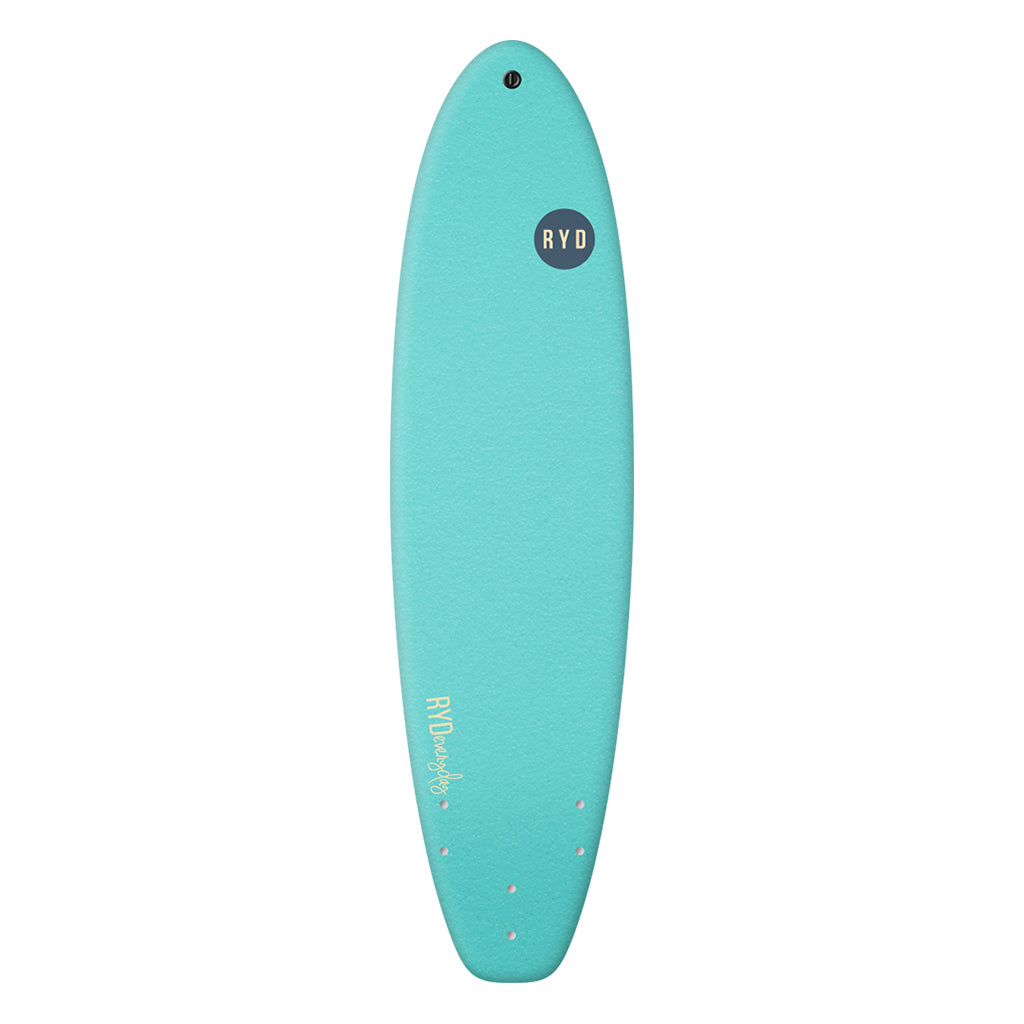 RYD 6'6" Soft Top surfboard :Aqua