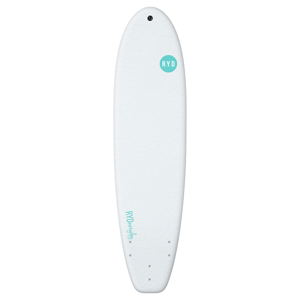 RYD 7ft Soft Top surfboard: White