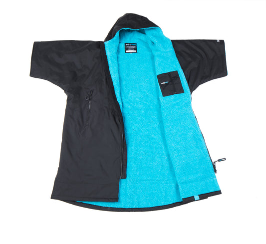 Dryrobe Short Sleeve: Black & Blue