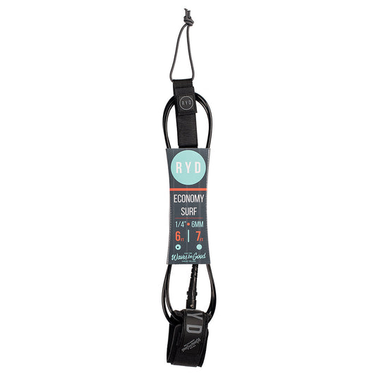 RYD 7FT x 6mm Economy Surfboard Leash.